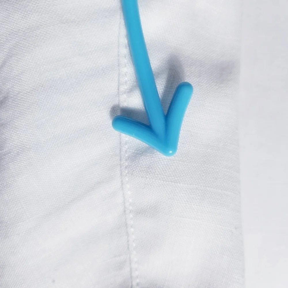 TAHARI WHITE 100% LINEN BUTTON DOWN CUFFED SLEEVE BLOUSE SIZE MEDIUM - Picture 15 of 16